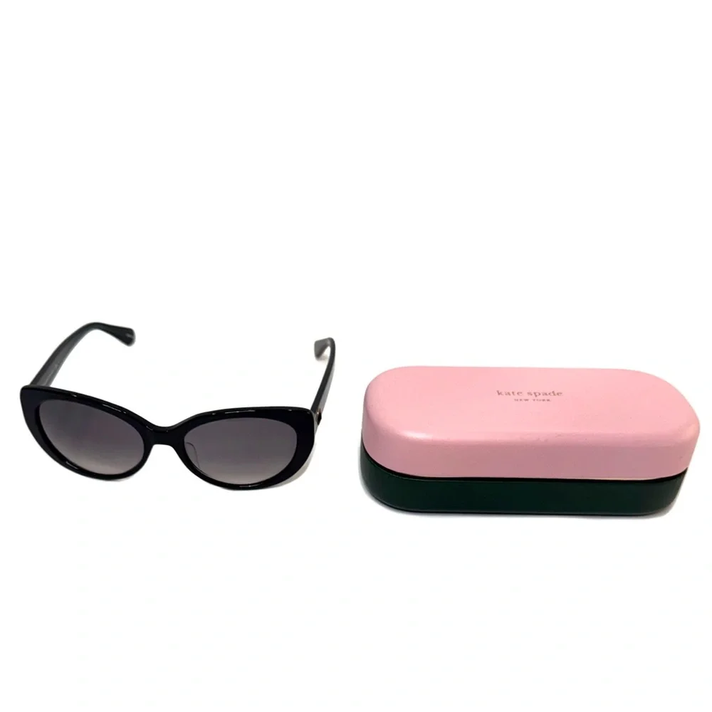 KATE SPADE NEW YORK Black Everett Cat Eye Sunglasses NWT